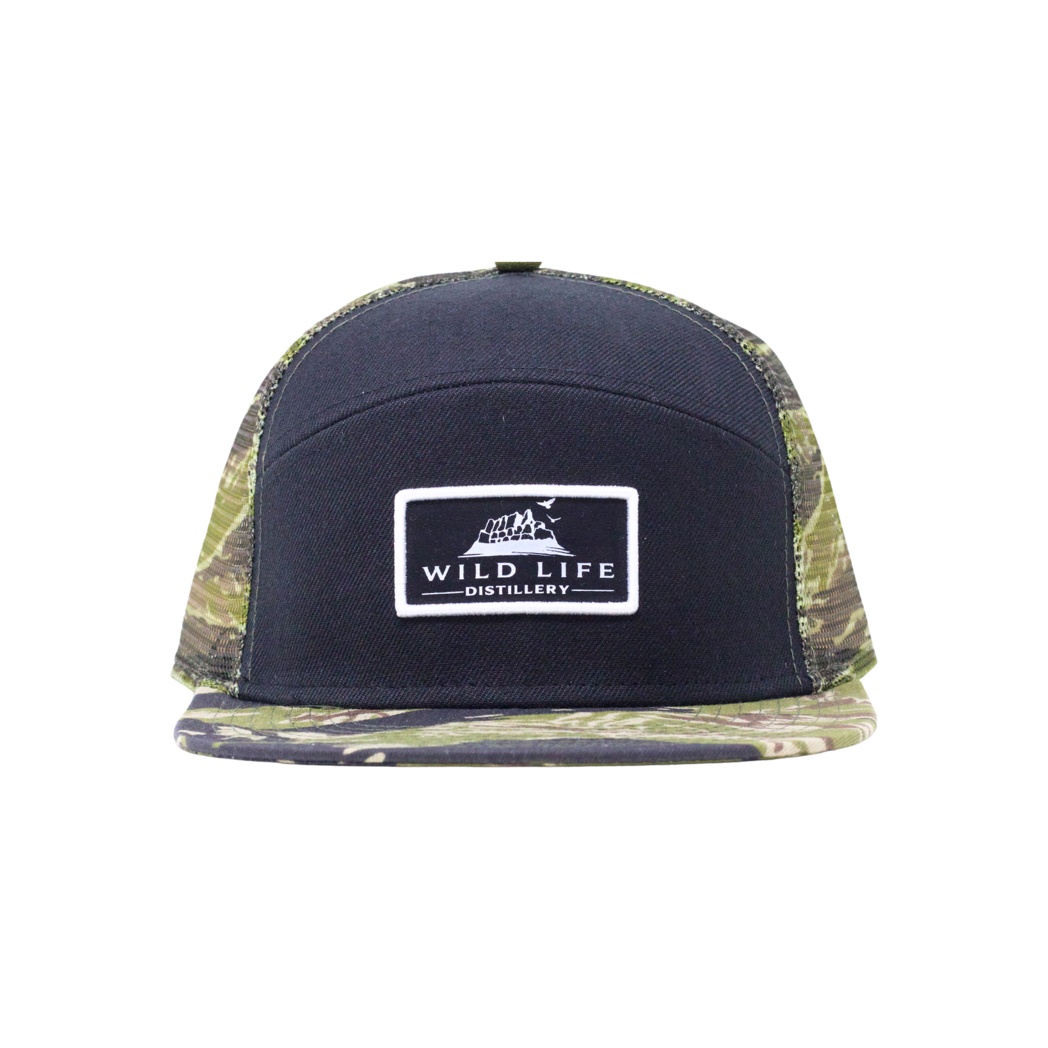Wild Life Distillery Ball Cap - Black / Camo
