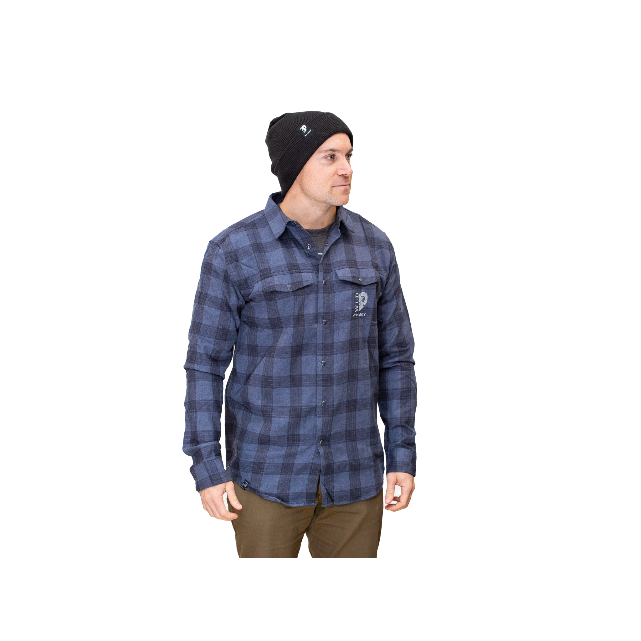 WLD Whisky Flannel Navy Mens